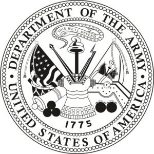 Department Of The Army 1775 Black SVG, PDF, PNG, EPS, DXF