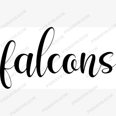 Falcons Mascot Hand Lettered SVG – Digital File PickSVG Falcons Mascot Hand Lettered SVG – Digital File