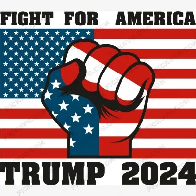Fight For America Trump 2024 Hand SVG PickSVG Fight For America Trump 2024 Hand SVG - Patriotic And Flags