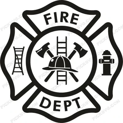 Fire Dept Maltese Cross SVG PickSVG Fire Dept Maltese Cross SVG - Police And Army