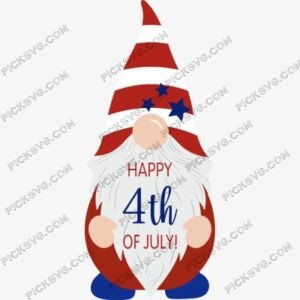 Happy 4th of July Gnome Svg - PickSVG