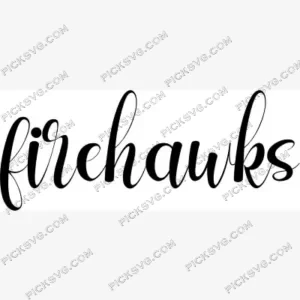 Firehawks Mascot Hand Lettered SVG PickSVG